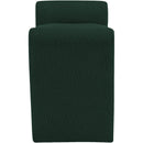  Color_Green -- Stylus Green Boucle Fabric Upholstered Bench IMAGE 4