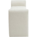  Color_Cream -- Stylus Cream Boucle Fabric Upholstered Bench IMAGE 4