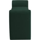  Color_Green -- Stylus Green Boucle Fabric Upholstered Bench IMAGE 4