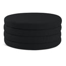  Manufacturer Color_Black -- Meridian Aphia Fabric Ottoman IMAGE 1