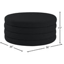  Manufacturer Color_Black -- Meridian Aphia Fabric Ottoman IMAGE 3