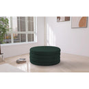  Manufacturer Color_Green -- Aphia Green Boucle Fabric Upholstered Ottoman IMAGE 2