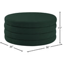  Manufacturer Color_Green -- Aphia Green Boucle Fabric Upholstered Ottoman IMAGE 3