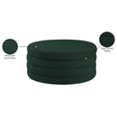  Manufacturer Color_Green -- Aphia Green Boucle Fabric Upholstered Ottoman IMAGE 4