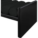  Color_Black -- Meridian Waverly Boucle Fabric Upholstered Bench IMAGE 5