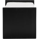  Color_Black/ Cream -- Waverly Cream Boucle Fabric Upholstered Bench IMAGE 4