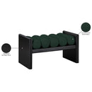 Meridian Waverly Green Boucle Fabric Bench IMAGE 8