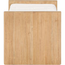  Color_Cream/ Natural -- Waverly Cream Boucle Fabric Upholstered Bench IMAGE 4