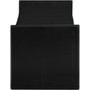  Color_Black -- Meridian Waverly Boucle Fabric Upholstered Bench IMAGE 4