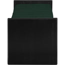  Color_Black/ Green -- Waverly Green Boucle Fabric Upholstered Bench IMAGE 4