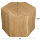  Meridian Eternal Natural Oak Wood Coffee Table IMAGE 8