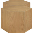  Meridian Eternal Natural Oak Wood 2 pc Modular Coffee Table IMAGE 4