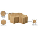  Meridian Eternal Natural Oak Wood 4 pc Modular Coffee Table IMAGE 10