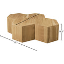  Meridian Eternal Natural Oak Wood 4 pc Modular Coffee Table IMAGE 9