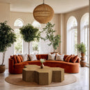  Meridian Eternal Natural Oak Wood 5 pc Modular Coffee Table IMAGE 2