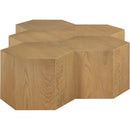  Meridian Eternal Natural Oak Wood 5 pc Modular Coffee Table IMAGE 4
