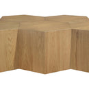  Meridian Eternal Natural Oak Wood 5 pc Modular Coffee Table IMAGE 6
