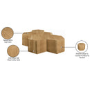  Meridian Eternal Natural Oak Wood 5 pc Modular Coffee Table IMAGE 9