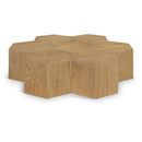  Meridian Eternal Natural Oak Wood 7 pc Modular Coffee Table IMAGE 1