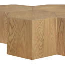  Meridian Eternal Natural Oak Wood 7 pc Modular Coffee Table IMAGE 5