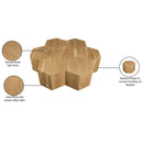  Meridian Eternal Natural Oak Wood 7 pc Modular Coffee Table IMAGE 8