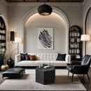  Meridian Eternal Black Oak Wood Coffee Table IMAGE 2