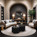  Meridian Eternal Black Oak Wood 2 pc Modular Coffee Table IMAGE 2