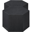  Meridian Eternal Black Oak Wood 2 pc Modular Coffee Table IMAGE 4