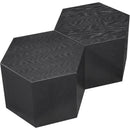  Meridian Eternal Black Oak Wood 2 pc Modular Coffee Table IMAGE 6