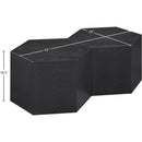  Meridian Eternal Black Oak Wood 2 pc Modular Coffee Table IMAGE 7