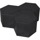  Meridian Eternal Black Oak Wood 3 pc Modular Coffee Table IMAGE 6
