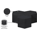  Meridian Eternal Black Oak Wood 3 pc Modular Coffee Table IMAGE 8