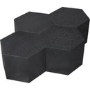  Meridian Eternal Black Oak Wood 4 pc Modular Coffee Table IMAGE 6