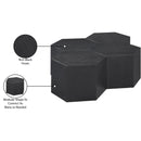  Meridian Eternal Black Oak Wood 4 pc Modular Coffee Table IMAGE 8