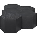  Meridian Eternal Black Oak Wood 5 pc Modular Coffee Table IMAGE 4