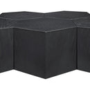  Meridian Eternal Black Oak Wood 5 pc Modular Coffee Table IMAGE 5