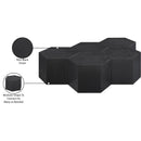  Meridian Eternal Black Oak Wood 5 pc Modular Coffee Table IMAGE 8