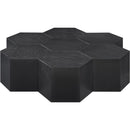  Meridian Eternal Black Oak Wood Coffee Table IMAGE 3