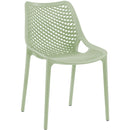  Meridian Mykonos Mint Plastic Outdoor Patio Dining Chair IMAGE 1