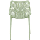  Meridian Mykonos Mint Plastic Outdoor Patio Dining Chair IMAGE 3
