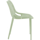  Meridian Mykonos Mint Plastic Outdoor Patio Dining Chair IMAGE 5