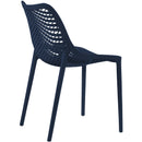  Meridian Mykonos Navy Plastic Outdoor Patio Dining Chair IMAGE 6