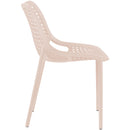  Meridian Mykonos Pink Plastic Outdoor Patio Dining Chair IMAGE 5