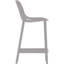  Meridian Mykonos Grey Plastic Outdoor Patio Stool IMAGE 5