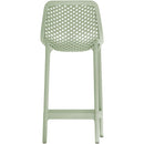  Meridian Mykonos Mint Plastic Outdoor Patio Stool IMAGE 3