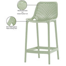  Meridian Mykonos Mint Plastic Outdoor Patio Stool IMAGE 7