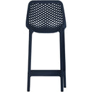  Meridian Mykonos Navy Plastic Outdoor Patio Stool IMAGE 3