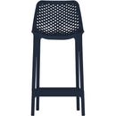  Meridian Mykonos Navy Plastic Outdoor Patio Stool IMAGE 4
