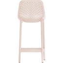  Meridian Mykonos Pink Plastic Outdoor Patio Stool IMAGE 3