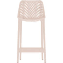  Meridian Mykonos Pink Plastic Outdoor Patio Stool IMAGE 4